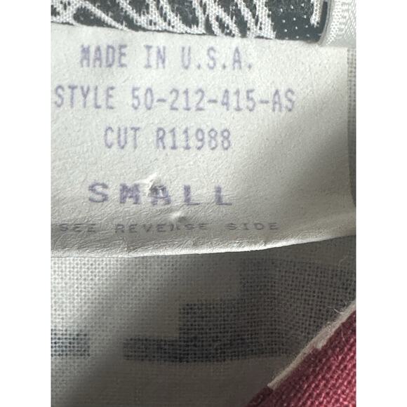 Roper Vintage Southwestern Aztec Shirt Woman Small USA Long Sleeve Cotton - Picture 9 of 11